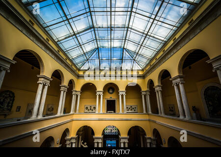 Interno del Walter Art Museum, in Mount Vernon, Baltimore, Maryland. Foto Stock