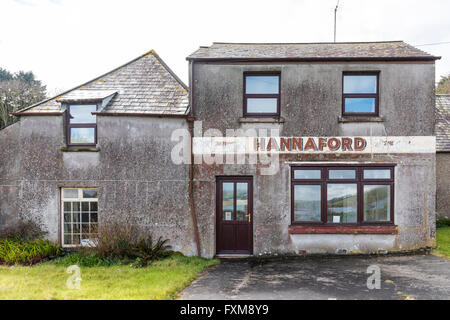 In disuso Hannaford macellai shop in Torcross Devon UK Foto Stock