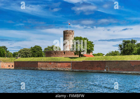 Wisloujscie fortezza. Si tratta di una fortezza storica si trova a Danzica, vicino a Westerplatte, Pomerania, Polonia, Europa Foto Stock