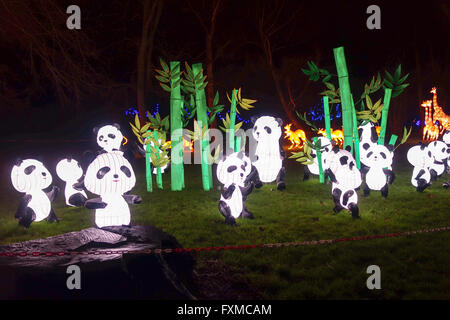 Lanterna Magica Festival celebra l Anno della Scimmia a Chiswick Park a Londra. Foto Stock