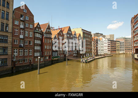 Speicherstadt Warehouse District, Amburgo, Germania Foto Stock