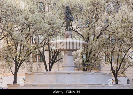 Pomona sulla fontana Pulitzer, Grand Army Plaza Manhattan, New York City, Stati Uniti d'America. Foto Stock