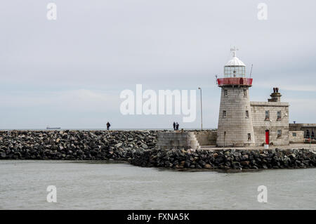 Faro di Howth in Howth Peninslula, Irlanda Foto Stock