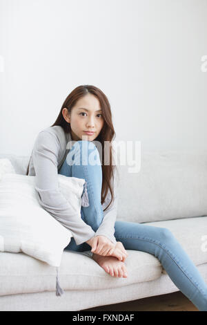 Attraente giovane donna giapponese ritratto Foto Stock