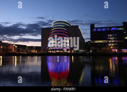 CCD, Convention Center Dublino Fiume Liffey Foto Stock