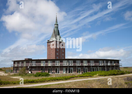 West Tower, ostello, Wangerooge, Est Frisone Isola, Frisia orientale, Bassa Sassonia, Germania Foto Stock