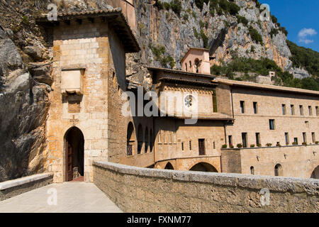 Il monastero di San Benedetto il Santuario del Sacro Speco Subiaco, Regione Lazio, Italia Foto Stock