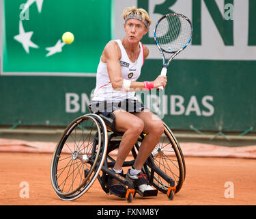 Sabine Ellerbrock, GER, French Open 2015, Grand Slam Tennis Turnier, Roland Garros, Parigi, Frankreich Foto Stock