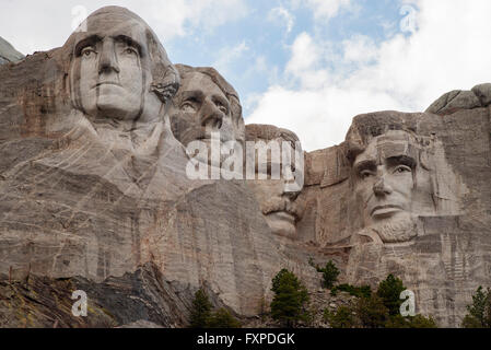 Mount Rushmore National Memorial, il Dakota del Sud, STATI UNITI D'AMERICA Foto Stock