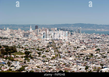 Vista aerea di San Francisco, California, Stati Uniti d'America Foto Stock