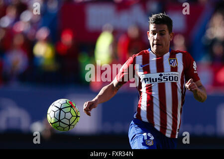 Madrid, Spagna. Xvii Apr, 2016. Lucas Hernandez Pi (19) Atletico de Madrid. La Liga tra Atletico de Madrid e Granada CF A Vicente Calderón Stadium in Madrid, Spagna, 17 aprile 2016 . Credito: Azione Sport Plus/Alamy Live News Foto Stock