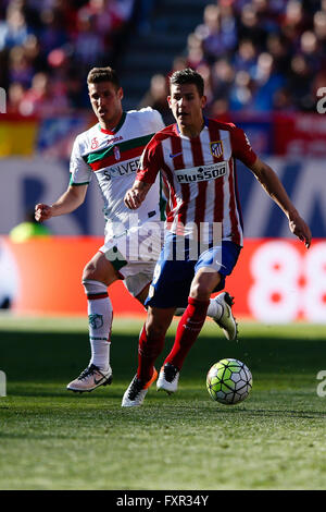 Madrid, Spagna. Xvii Apr, 2016. Lucas Hernandez Pi (19) Atletico de Madrid. La Liga tra Atletico de Madrid e Granada CF A Vicente Calderón Stadium in Madrid, Spagna, 17 aprile 2016 . Credito: Azione Sport Plus/Alamy Live News Foto Stock