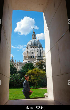 La Cattedrale di St Paul, Londra, Inghilterra, GB, Regno Unito Foto Stock