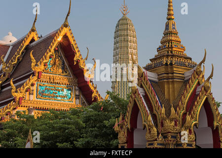 Wat Ratchaburana Bangkok in Thailandia Foto Stock