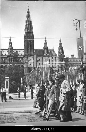 Erster Mai 1938 in Wien Foto Stock