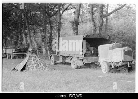 Frankreichfeldzug. Feldquartier der Wehrmacht in der Normandie Foto Stock