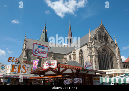 Deutschland, Renania settentrionale-Vestfalia, Paderborn, Libori-Fest, Domplatz, Stände Foto Stock