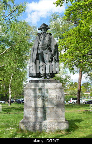 Denkmal, Friedrich Wilhelm Ludolf Gerhard Augustin von Steuben, Clayallee, Dahlem, Berlino, Deutschland Foto Stock