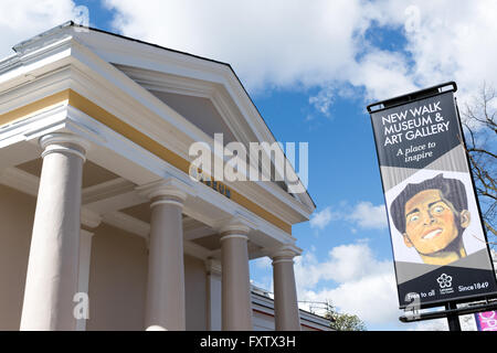 Museo e Galleria d'Arte New Walk ,Leicester,UK. Foto Stock