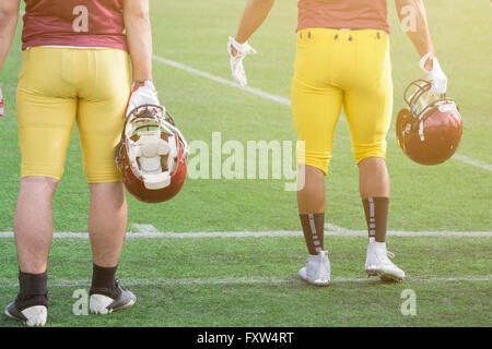 American football giocatori Foto Stock