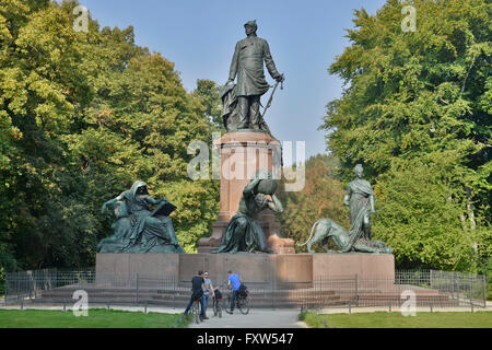 Denkmal, Otto von Bismarck, Grosser Stern, il Tiergarten, nel quartiere Mitte di Berlino, Deutschland Foto Stock