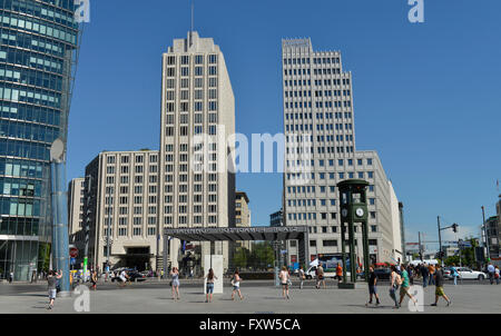 Hotel Ritz Carlton, Beisheim-Center, Potsdamer Platz e il Tiergarten, nel quartiere Mitte di Berlino, Deutschland Foto Stock