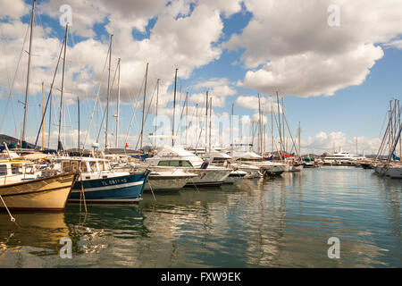 La marina a Saint Tropez, Saint Tropez, Francia Foto Stock