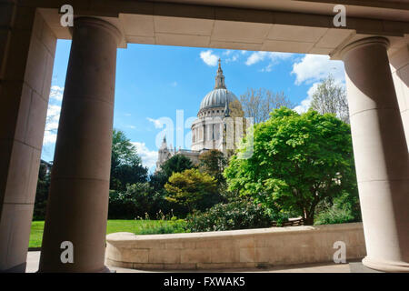 La Cattedrale di St Paul, città di Londra, Gran Bretagna, Regno Unito, GB, Regno Unito Foto Stock