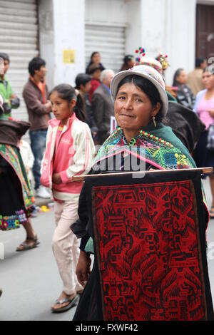 Bolivia - 06/08/2013 - Bolivia / Sucre (Bolivia) / Sucre (Bolivia) - August 6th, corteo per la giornata nazionale a capitale cit Foto Stock