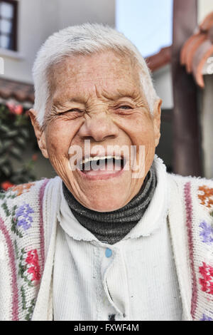 Facce della Bolivia - 14/08/2013 - Bolivia / Sucre (Bolivia) / Sucre (Bolivia) - I residenti di Santa Rita ospizio in Sucre. Foto Stock