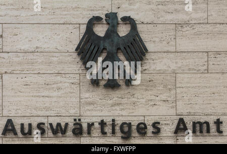 Orientamento per autorità del Ministero degli Esteri della Repubblica federale di Germania a Berlino Foto Stock