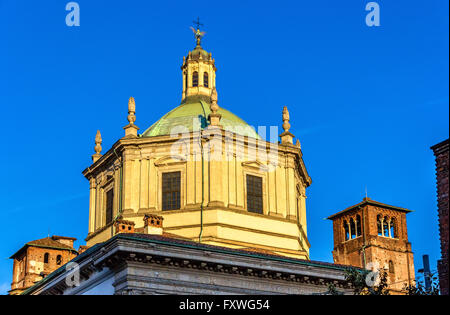 Basilica di San Lorenzo Maggiore di Milano Foto Stock