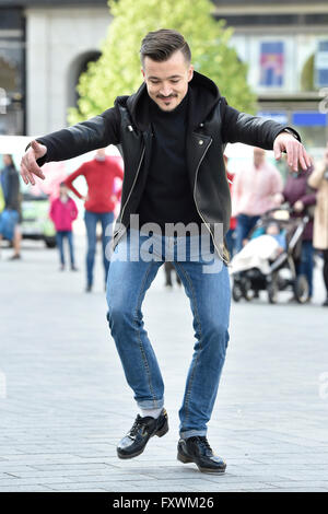 Brno, Repubblica Ceca. Xviii Apr, 2016. La settima fase internazionale festival inizia a Brno, in Repubblica ceca, lunedì 18 aprile, 2016. © Vaclav Salek/CTK foto/Alamy Live News Foto Stock