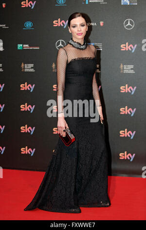 Roma, Italia. 18 Aprile, 2016. Ilenia Pastorelli cerimonia David di Donatello la cerimonia di premiazione. Foto: Samantha Zucchi/Insidefoto/Alamy Live News Foto Stock