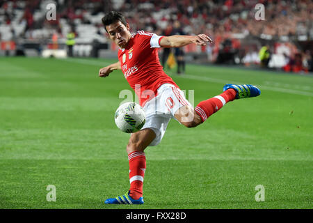 Il portogallo Lisbona,APR. 19,2016 - BENFICA-V.SETÚBAL - durante il campionato portoghese partita di calcio tra Benfica e V. Setúbal in Lisbona, Portogallo. Foto: Bruno de Carvalho/ImagesPic Foto Stock