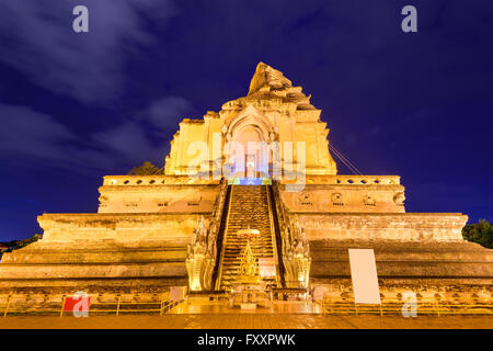 Chiang Mai, Thailandia al Wat Chedi Luang. Foto Stock