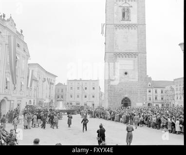 Trasporto Pummerin der von Linz nach Wien §§§ Foto Stock