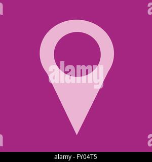 Mappa icona Pin , mappatura icona perni , Mappa pin, Illustrazione Vettoriale