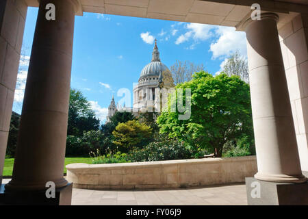 La Cattedrale di St Paul, città di Londra, Inghilterra, Gran Bretagna, GB, Regno Unito Foto Stock