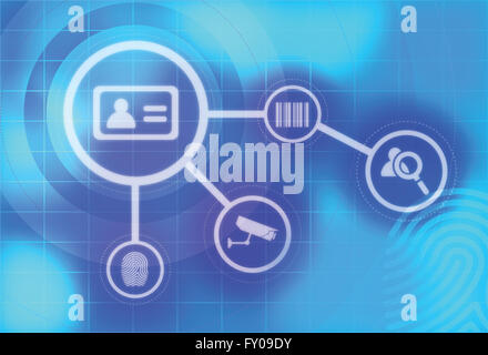 Rappresentazione illustrativa di identificazione Foto Stock