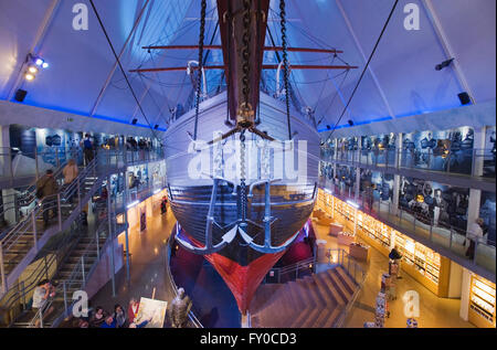 La FRAM, Storico Polar Expedition nave, Museo Fram, Oslo, Norvegia Foto Stock