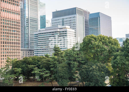 Marunouchi dsitrict commerciale di speciale Chiyoda Ward, Tokyo city, Giappone Foto Stock