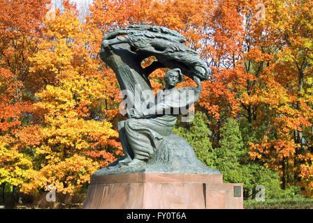 Chopin un monumento nel Parco Lazienki (Frédéric François Chopin - compositore e pianista polacco) , Varsavia, Polonia Foto Stock