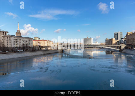 La Russia, Mosca, il fiume Moskva Foto Stock