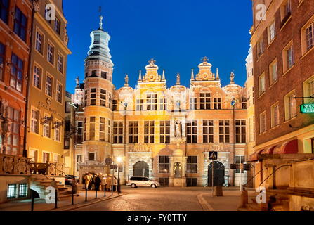 L'Arsenal sulla Città Vecchia di Danzica, Polonia Foto Stock