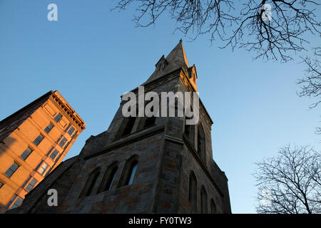 Prima chiesa, Back Bay di Boston, Massachusetts, STATI UNITI D'AMERICA Foto Stock