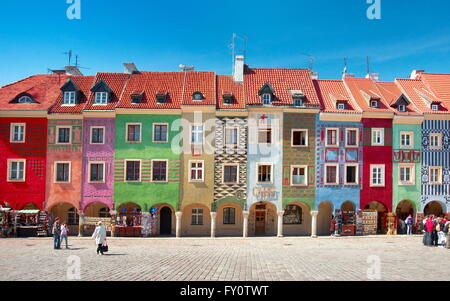 La Piazza Vecchia a Poznan Foto Stock