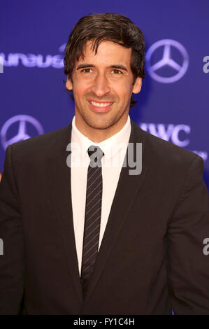 Berlino, Germania. Xviii Apr, 2016. Raul frequentando il XVII Laureus World Sports Awards 2016 alla fiera di Berlino il 18 aprile 2016 a Berlino, Germania. © dpa/Alamy Live News Foto Stock