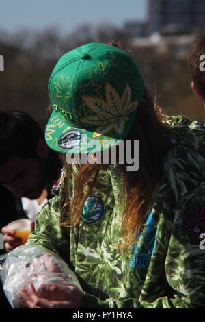 Londra 20/06/2016 Hyde Park Pro Cannabis Legaslastion Rally Foto Stock