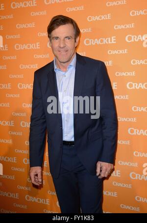 New York, NY, STATI UNITI D'AMERICA. Xx Apr, 2016. Dennis Quaid presso gli arrivi per il crepitio del upfront 2016 Presentazione, New York City Center di New York, NY Aprile 20, 2016. Credito: Derek Storm/Everett raccolta/Alamy Live News Foto Stock